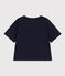 Weites Damen-T-Shirt LE BOXY aus Baumwolle blau SMOKING