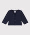 Baby-Cardigan aus dichtem Jersey blau SMOKING