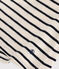 Kurzärmelige Baby-Bluse aus Jersey weiss AVALANCHE/blau SMOKING