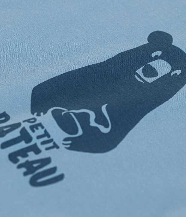 Kurz&auml;rmeliges Baby-T-Shirt aus Jersey blau