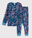 Kinderpyjama aus Doppeljersey mit Dschungelaufdruck für Jungen