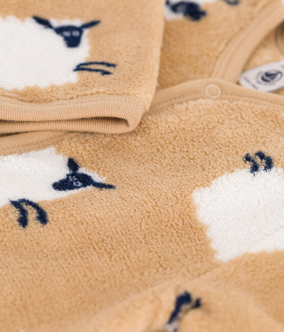 Strampler zum Überziehen aus Fleece TRENCH/ MULTICO