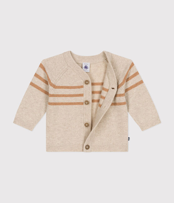 Cardigan aus Strick mit Wollanteil beige AVALANCHE/ CUIVRE