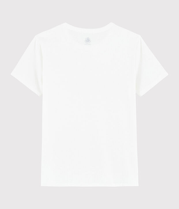 T-Shirt aus Sea-Island-Baumwolle f&uuml;r Damen weiss