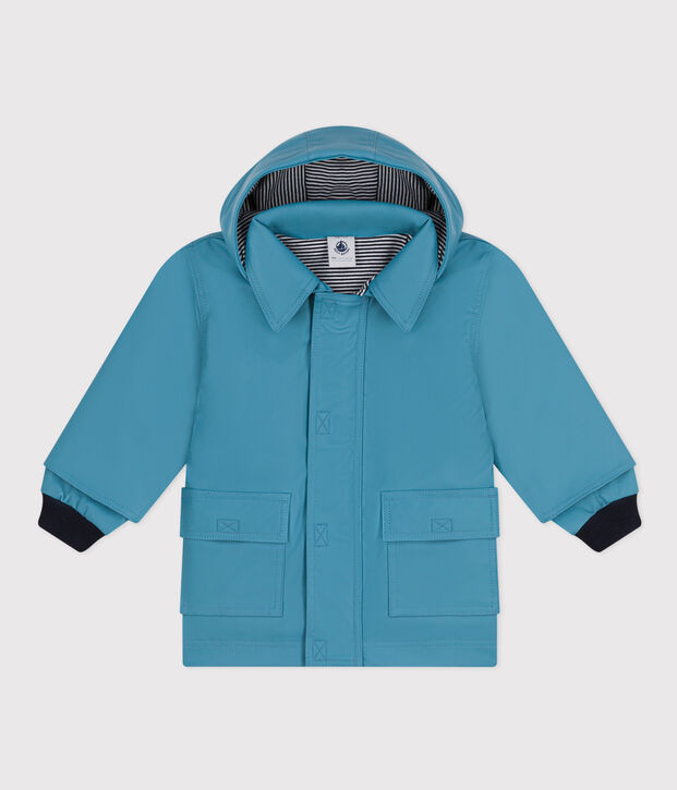 Klassische Baby-Regenjacke blau