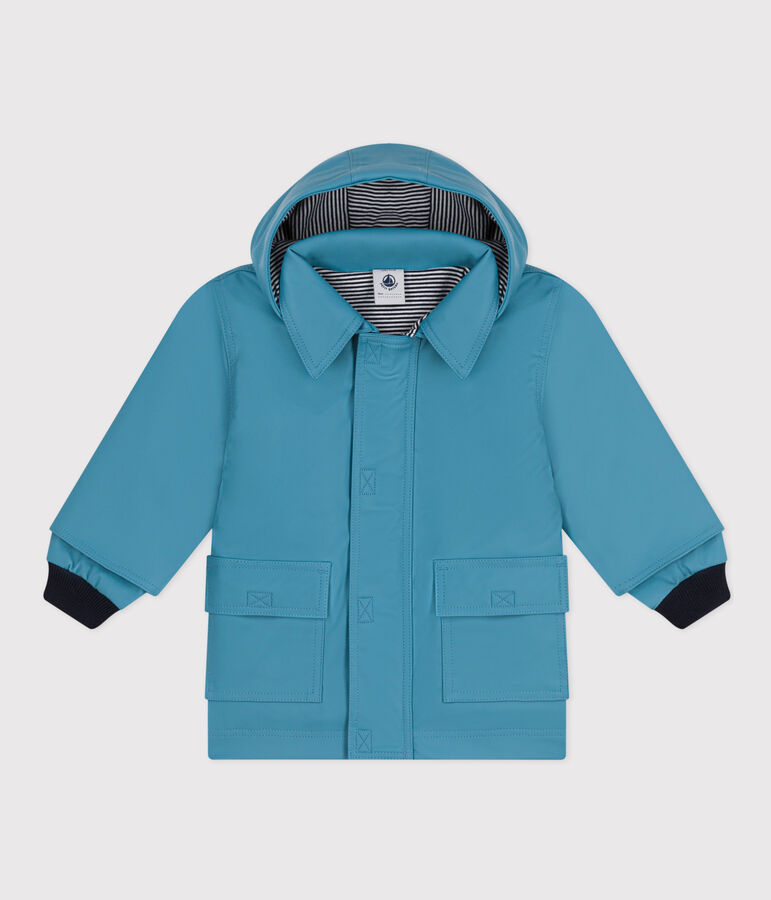 Klassische Baby-Regenjacke blau