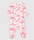 Baby-Strampler aus Doppeljersey mit Paris-Motiv im Toile-de-Jouy-Stil für Mädchen