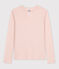 Eng anliegendes T-Shirt mit Rundhalsausschnitt aus Baumwolle für Damen rosa SALINE