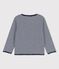 Baby-Strickjacke aus Bio-Baumwolle mit Ringelstreifen blau SMOKING/weiss MARSHMALLOW