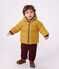 Baby-Winterjacke aus einfarbigem Polyester gelb