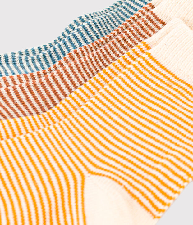3er-Set Babysocken mit Ringelstreifen vielfarbig