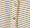 Gestreifter Mädchen-Cardigan weiss MARSHMALLOW/braun EM DORE