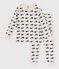 Kinder-Pyjama aus Baumwolle mit Walmotiv beige MONTELIMAR/blau MEDIEVAL