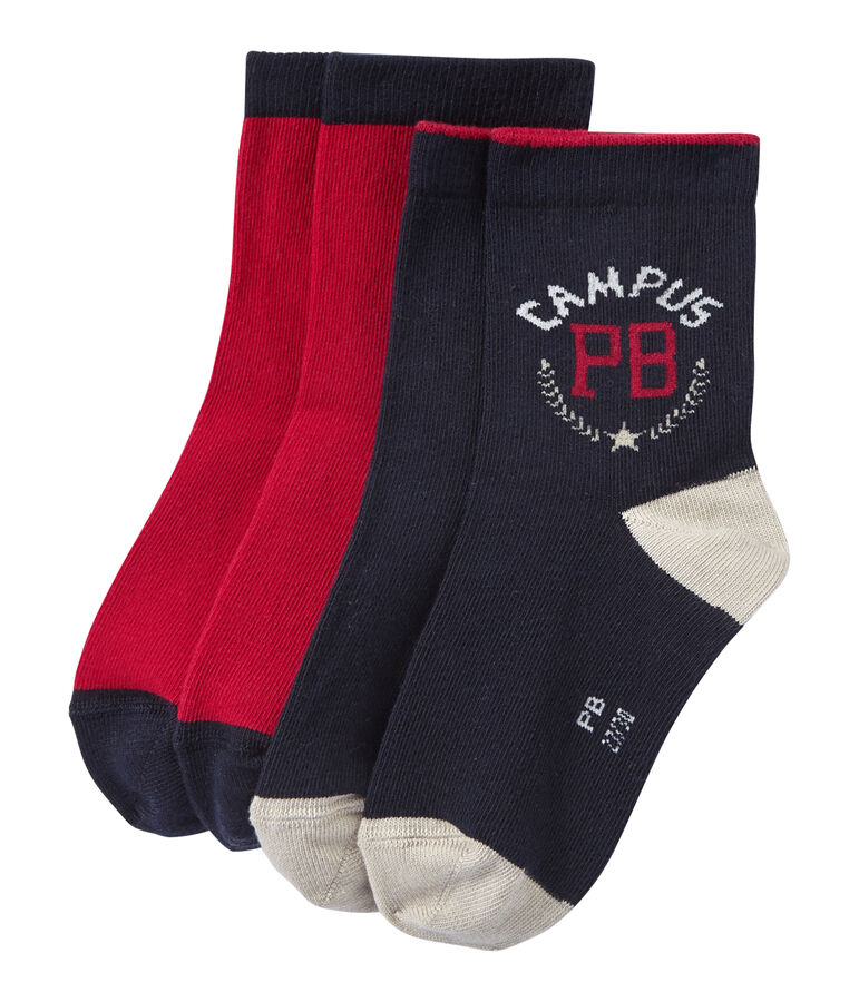 Jungen-Socken im 2er-Set weiss