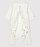 Fußloser Baby-Bodyjama aus Bio-Baumwolle weiss MARSHMALLOW/weiss MULTICO