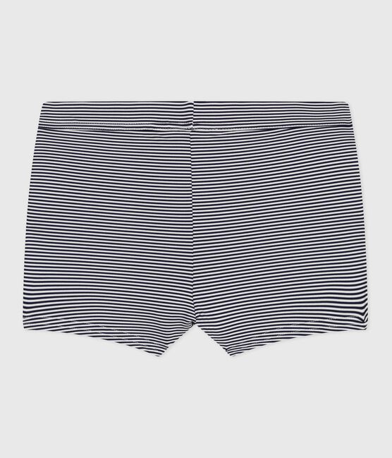 Kinder-Badehose für Jungen blau MEDIEVAL/weiss MARSHMALLOW