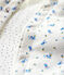 Ärmellose, wattierte Babyjacke aus Bio-Baumwolle weiss MARSHMALLOW+BLEU