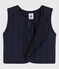 Baby-Weste aus gestepptem Doppeljersey blau SMOKING