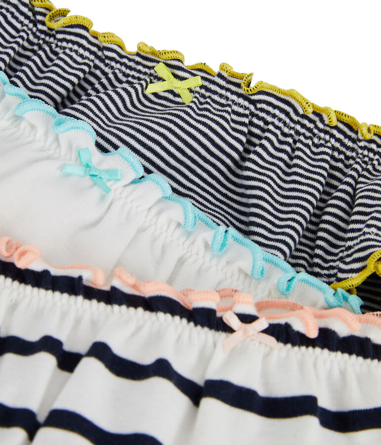 Set mit drei Damenslips vielfarbig