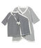 Set mit Kimono Body und Babyjäckchen aus Rippstrick variante 1