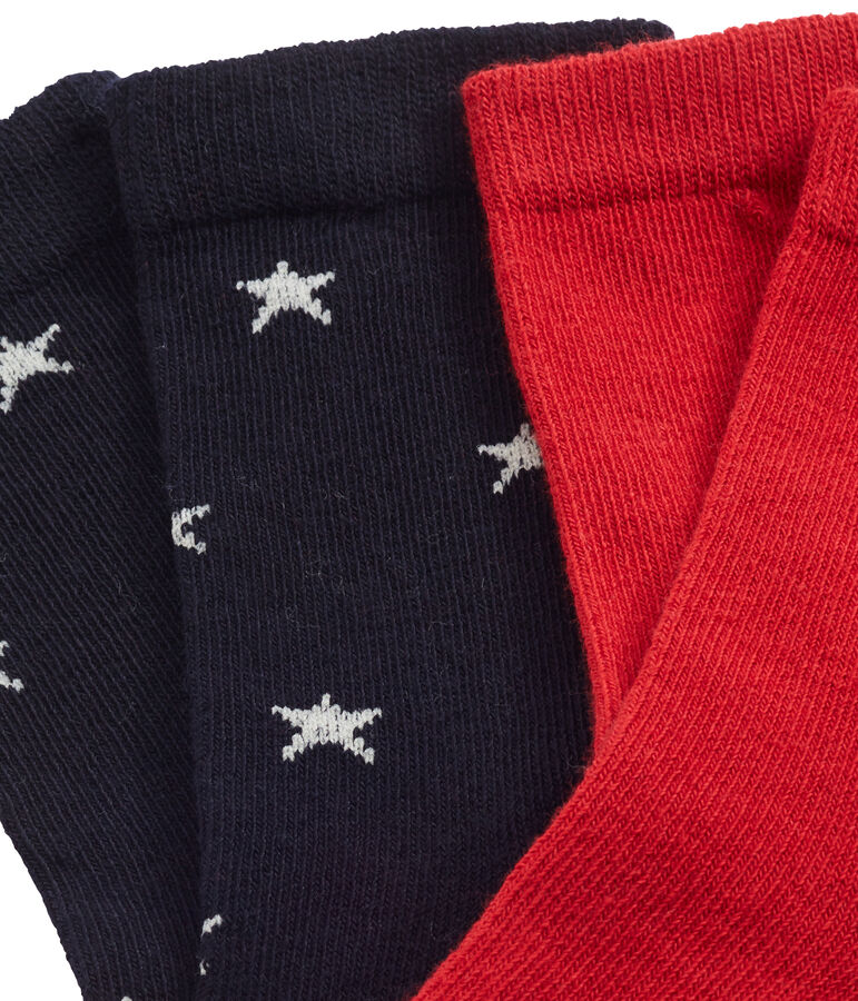 Set aus 2 Paar Kinderstr&uuml;mpfen Jungen vielfarbig