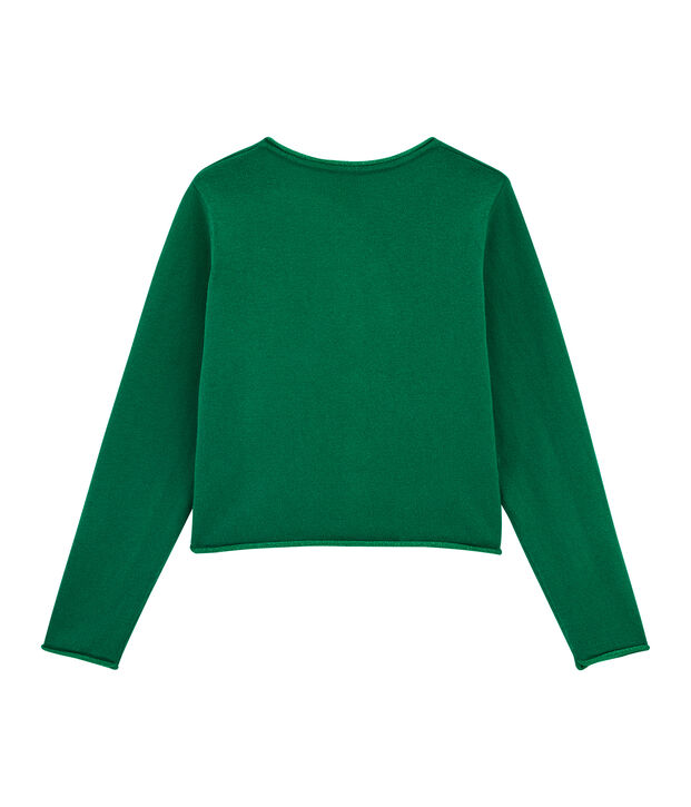 Strick-Cardigan f&uuml;r M&auml;dchen gr&uuml;n