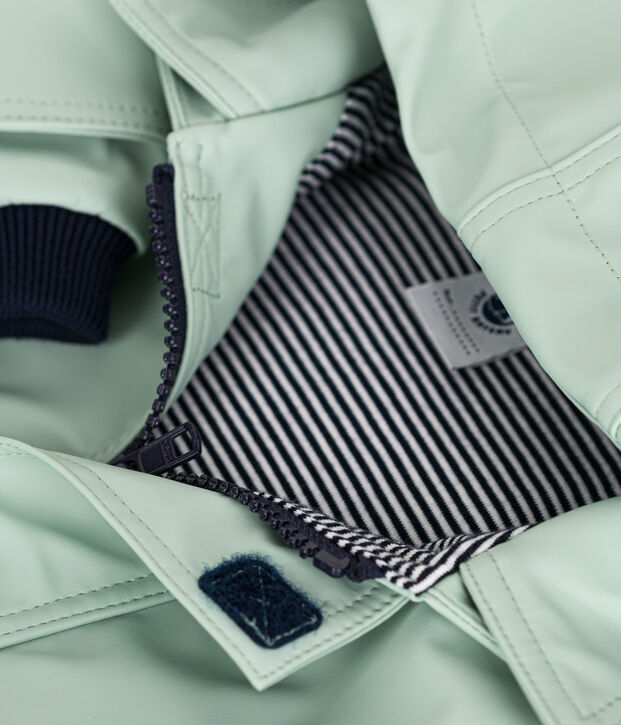 Klassische Baby-Regenjacke gr&uuml;n