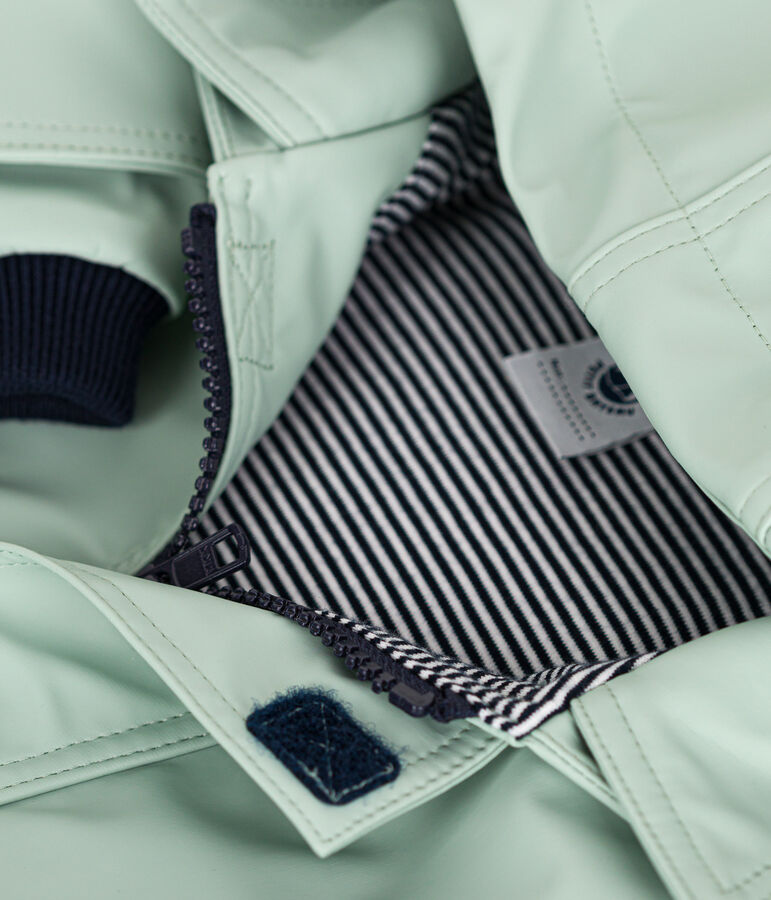 Klassische Baby-Regenjacke gr&uuml;n