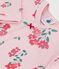 Strampler aus Doppeljersey mit Blumenmuster rosa JOLI/weiss MULTICO