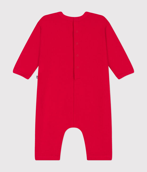 Baby-Langoverall aus Molton rot