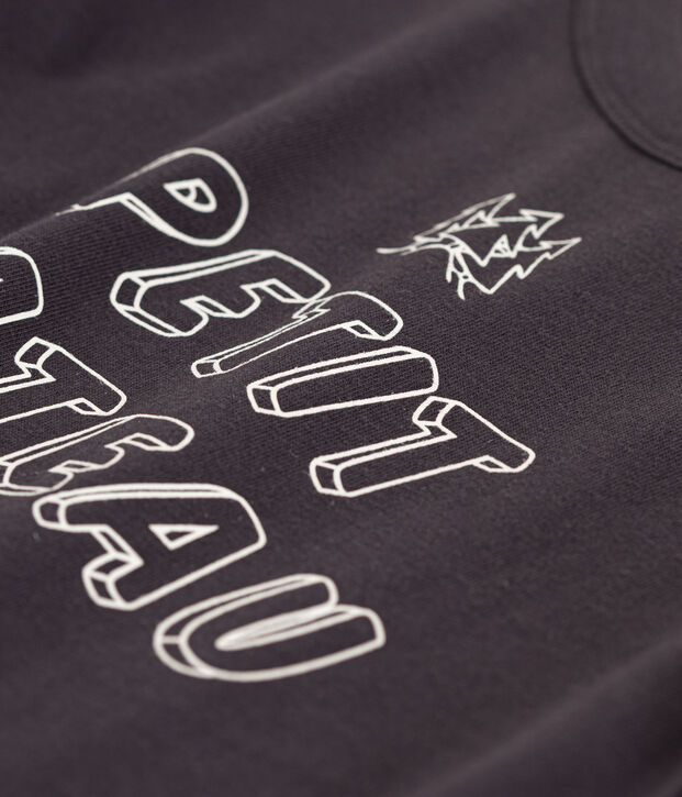 Lang&auml;rmeliges Kinder-T-Shirt aus Baumwolle f&uuml;r Jungen grau
