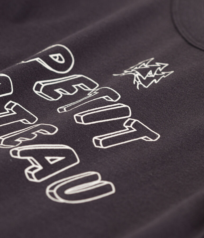 Lang&auml;rmeliges Kinder-T-Shirt aus Baumwolle f&uuml;r Jungen grau