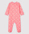 Baby-Strampler aus Baumwolle mit Kirschblüten-Motiv für Mädchen rosa GRETEL/weiss MULTICO