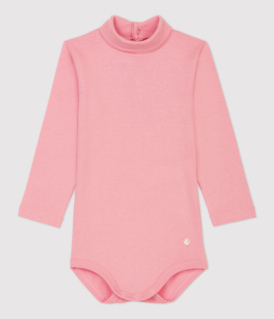 Baby-Body aus Baumwolle rosa CHARME