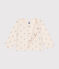 Baby-Cardigan aus Doppeljersey mit Sternenprint beige AVALANCHE/ ARGENT