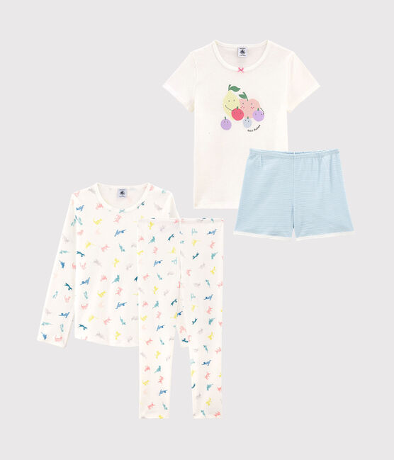 2er-Set Kinderpyjamas aus Baumwolle für Mädchen variante 1