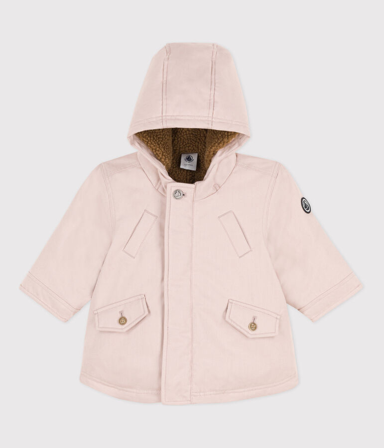 Wasserabweisender Baby-Parka rosa