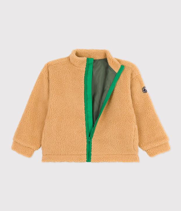 Kinderjacke aus Sherpa beige