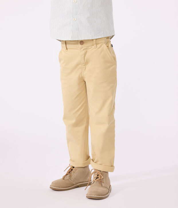 Kinder-Hose aus Chino f&uuml;r Jungen beige