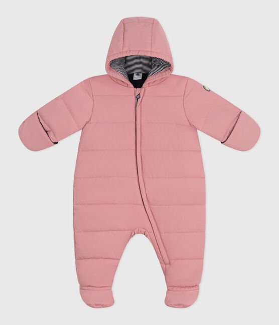 Baby-Schneeanzug aus Polyester rosa CHARME