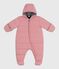 Baby-Schneeanzug aus Polyester rosa CHARME