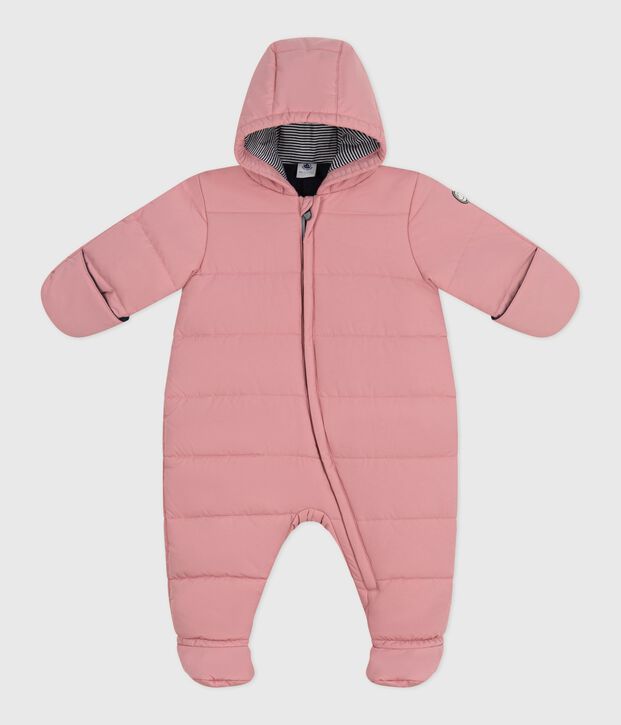 Baby-Schneeanzug aus Polyester rosa