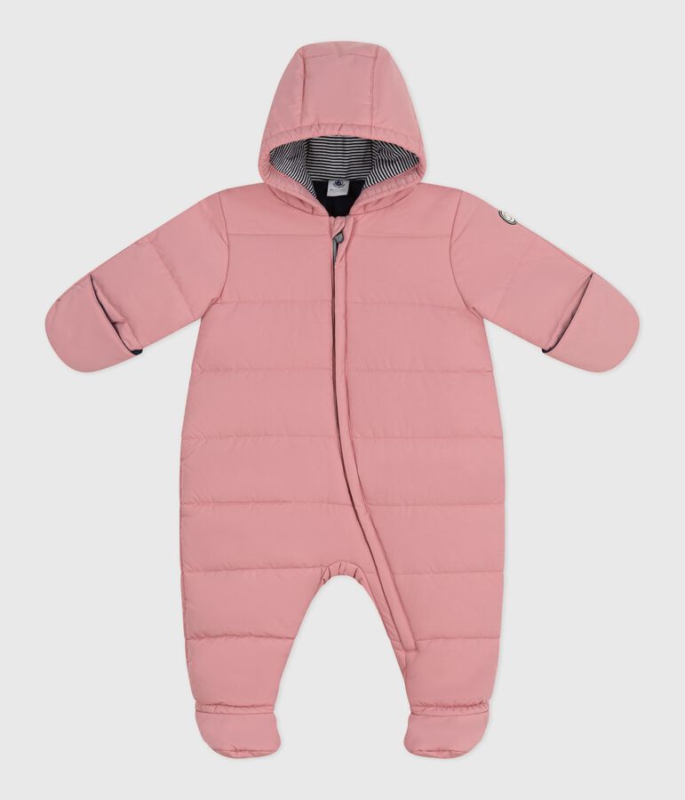 Baby-Schneeanzug aus Polyester rosa