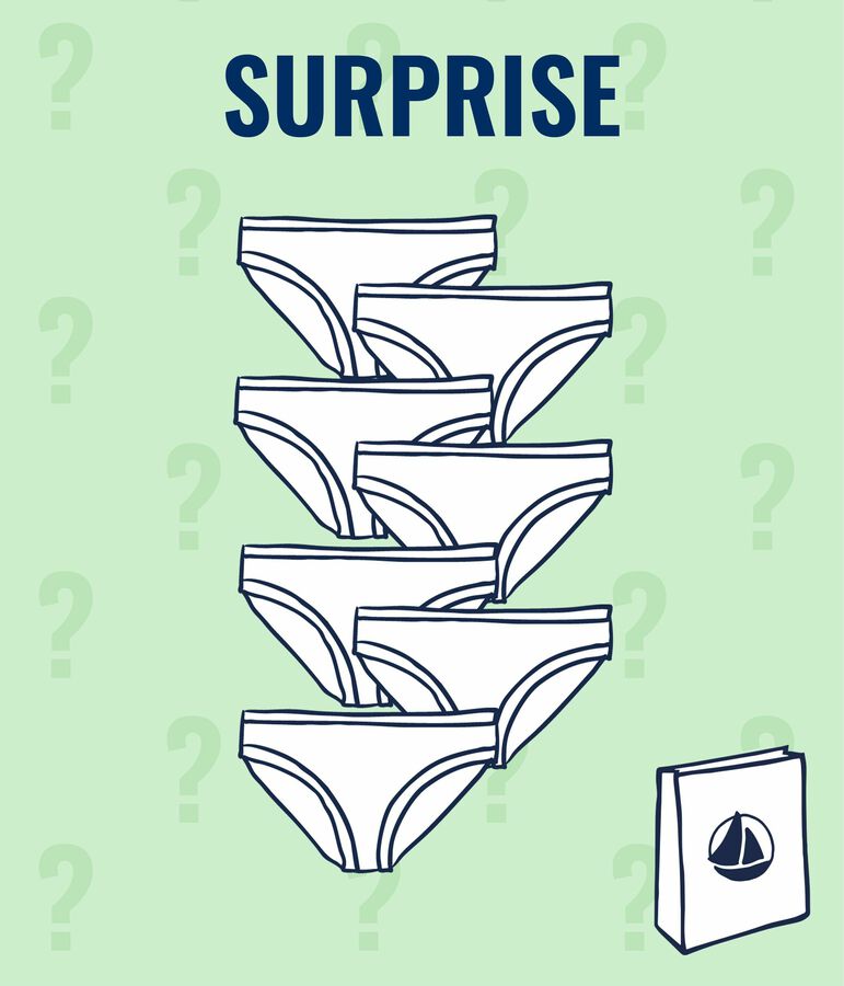 &Uuml;berraschungsset aus 7 Slips f&uuml;r Damen variante 1
