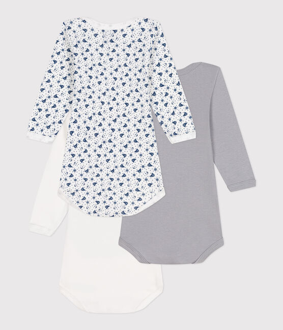 3er-Set langärmelige Baby-Bodys aus Baumwolle  variante 1