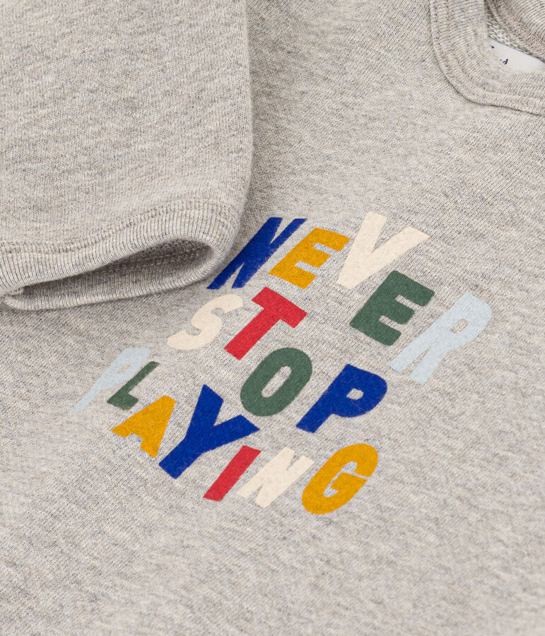 Baby-Sweatshirt aus Molton grau