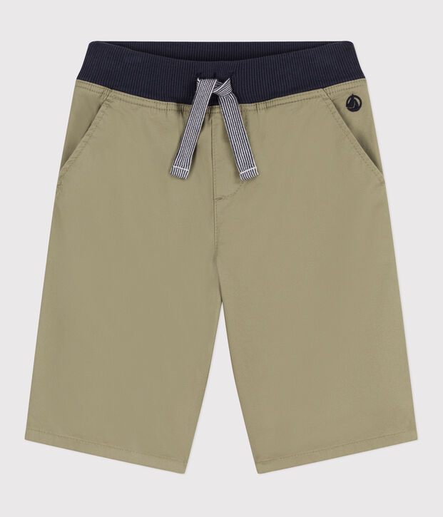 Bermudas aus Baumwoll-Serge f&uuml;r Jungen gr&uuml;n