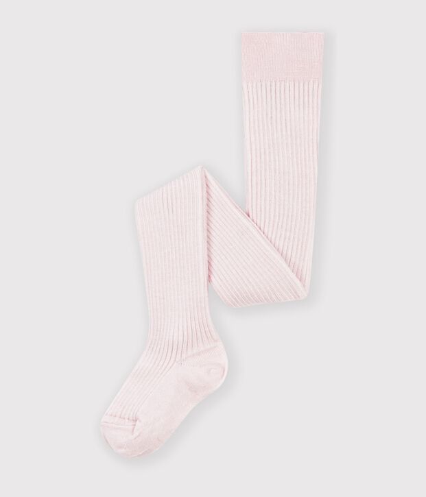 Baby-Strumpfhose aus einfarbigem Woll-und Baumwollstrick BARELY