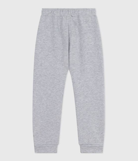 Kinder-Jogginghose aus einfarbiger Baumwolle  grau FUMEE CHINE