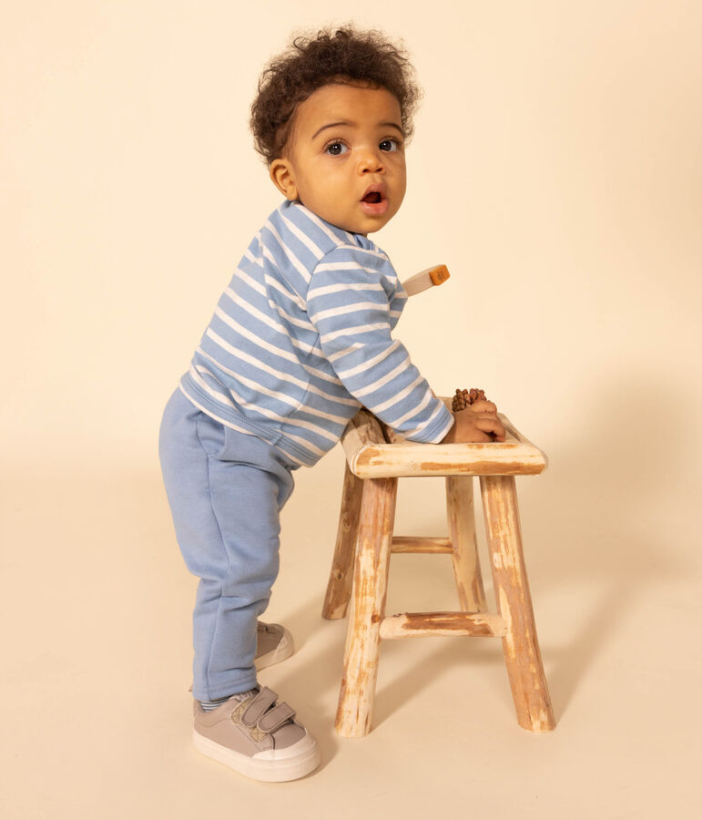 Baby-Hose aus Molton blau